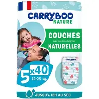 Carryboo Nature Natural Luiers 40 Luiers Maat 5 (12-25 kg)