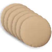 vidaXL Kussensloop 6 st HEERLEN Crèmekleurig Diam. 40 cm Stof