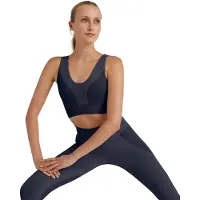 Falke CORE Seamless Medium Support voor laag activiteitsniveau functioneel sportbeha dames blauw - maat S
