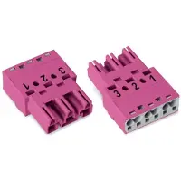 Wago 770-293/082-000 Netstekker WINSTA MIDI Stekker, recht Totaal aantal polen: 3 25 A Pink 100 stuk(s)