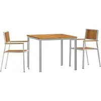 vidaXL Buitenmeubelset, 3 stuks, 90 x 90 x 75 cm