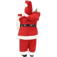 vidaXL Kerstmanfiguur Rood 46 cm Polyester
