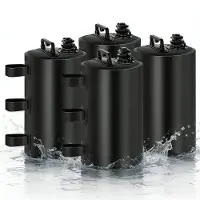 Famanu – Set van 4 Voet Gewichten voor Paviljoens, Waterdicht, Zwart