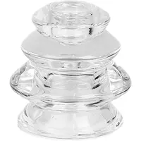 Clayre & Eef Kandelaar Ø 8x7 cm Transparant Glas