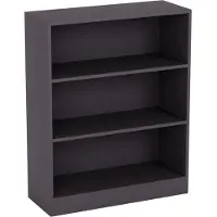 Famanu – 3-laags lage boekenkast, moderne ruimtebesparende opbergunit, H75xW60xD24cm, grijs