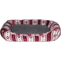 Merkloos Set van 2 Hondenbedden met Tiroler Print 62 x 50 x 17 cm