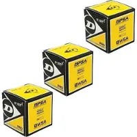 Dunlop Pro Squashbal 2 Gele Stippen x3 Uitvoering : Pro Squashbal x3