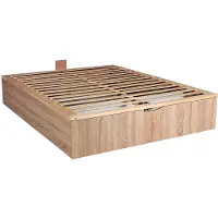 Vente-unique Bedbodem met opbergruimte 160 x 200 cm - Natuurlijk licht - van YSMÉE SALITA