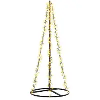 vidaXL LED kerstboom EKENAS 165 cm 540 LED's Warmwit Staal Zwart