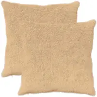 vidaXL Kussensloop 2 st HEERLEN Crèmekleurig 55 x 55 cm