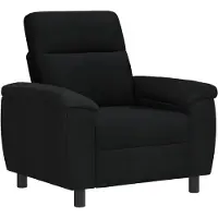 vidaXL Bank Zwart 95 x 90 x 95 cm Stof