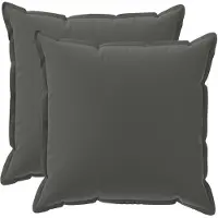 vidaXL Kussensloop 2 st HOUTEN Antraciet 60 x 60 cm Polyester