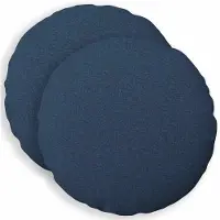 vidaXL Kussensloop 2 st HEERLEN Blauw Diam. 30 cm Stof