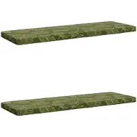 vidaXL 2-delige Bankkussens VUGHT 2 st 100% Polyester Blad Design