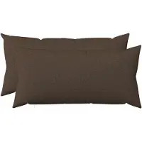 vidaXL Kussensloop 2 st HEERLEN Taupe 40 x 70 cm Stof