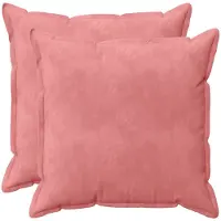 vidaXL Kussensloop 2 st HOUTEN Roze 70 x 70 cm Fluweel