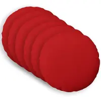 vidaXL - Kussensloop - 6 - st - HEERLEN - Rood - Ø - 30 - cm - Stof