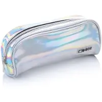 Favorit Favoriet etui voor school, groot, zilverkleurig, afmetingen 22 x 9 x 6,5 cm