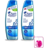 Head & shoulders 2 x - Anti-Roos Shampoo - Pure Intense - Hoofdhuid Detox - 250 ml - Bulkverpakking - Hoofdhuid detox - Douchemop - Roosbestrijding