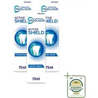 Sensodyne 3 x - Tandpasta - ProGlasur Active Shield - Fresh Mint - Frisse Munt - 75 ml - Wasstrips - Tandpasta - Glazuurbescherming - Gaatjesvoorkomen - Suikerzuren - Frisse Mond