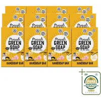 Marcel's Green Soap 12 x - Handzeep Bar - Vanille & Cherry Blossom - Krachtige werking - 90 gr - Wasstrips - Handzeep Bar - Handzeep - Handzeep Vanille - Handzeep Cherry Blossom - Handzeep Vegan