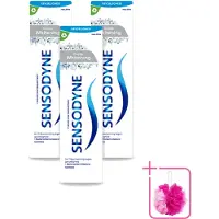 Sensodyne 3 x – Tandpasta – Gentle Whitening – 75 ml - Bulkverpakking - Gevoelige tanden - Douchemop - Tandpasta