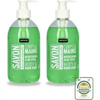 Sence 2 x - Refreshing Aloe Vera - Handzeep - Savon - 500 ml - Wasstrips - Aloe Vera Handzeep - Handzeep Aloe Vera - Aloe Vera Handverzorging - Vloeibare Handzeep - Aloe Vera Geur