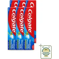 Colgate 6 x - Maximum Cavity Protection - Tandpasta - 100ml - Wasstrips - Tandpasta - Gaatjesbescherming - Witte Tanden - Vlekverwijdering - Fluoridetandpasta