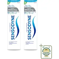 Sensodyne 2 x - Tandpasta - Gentle Whitening - Milde Reiniging - 75 ml - Wasstrips - Gevoelige Tanden - Wittere Tanden - Milde Whitening - Tandpasta - Tandglazuur