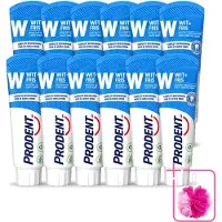 Prodent 12 x – Tandpasta – Wit + Fris – Complete Bescherming – 75 ml - Bulkverpakking - Tandpasta - Douchemop - Glazuur bescherming