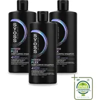 Syoss 3 x Intense Plex Shampoo - Diepgaande reparatie voor beschadigd haar - 440 ml - Voordeelverpakking - 3 stuks