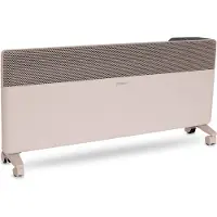 Vonroc Luxe Elektrische Kachel – Textiel Paneel – Inverter - 2500W - Beige | wifi