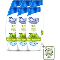 Head & shoulders 6 x 2-in-1 Shampoo Apple Fresh - 300 ml - Voordeelverpakking - 6 stuks