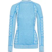 Kari Traa - Women's Smekker L/S - Merino-ondergoed S, blauw