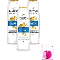 Pantene 3 x Pro-V Classic Clean Shampoo - 400 ml - Voordeelverpakking - 3 stuks