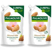 Palmolive 2 x – Handzeep Navulling – Naturals Almond Milk – 500 ml - Voordeelverpakking - 2 stuks