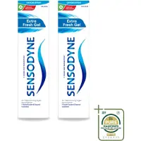 Sensodyne 2 x – Tandpasta – Extra Fresh Gel – 75 ml - Wasstrips - Gevoelige Tanden - Tandgevoeligheid - Fris Mondgevoel - Tandpasta - Fluoride