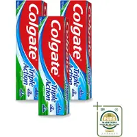Colgate 3 x - Triple Action - Original Mint - Tandpasta - 100ml - Wasstrips - Tandpasta - Gaatjesbescherming - Wittere Tanden - Frisse Adem - Mondverzorging