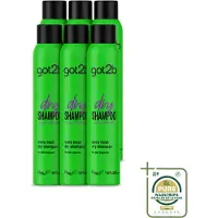 Schwarzkopf 6 x got2b Droogshampoo Extra Fresh - 200 ml - Voordeelverpakking - 6 stuks