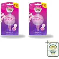 Wilkinson 2 x - Wegwerpscheermesjes - Xtreme 3 My Intuition - Comfortabel - 6 mesjes - Wasstrips - Wegwerpscheermesjes - Scheermesjes Vrouw - Comfortabele Scheerbeurt - Huidverzorging - Gevoelige Huid
