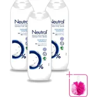 Neutral 3 x - Shampoo - Gevoelige huid - 250 ml - Bulkverpakking - Gevoelige huid - Douchemop - Milde shampoo