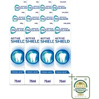 Sensodyne 12 x - Tandpasta - ProGlasur Active Shield - Fresh Mint - Frisse Munt - 75 ml - Wasstrips - Tandpasta - Glazuurbescherming - Gaatjesvoorkomen - Suikerzuren - Frisse Mond
