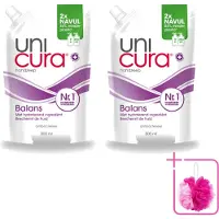 Unicura 2 x – Vloeibare Handzeep Navulling – Balans – 500 ml - Bulkverpakking - Handzeep - Douchemop - Antibacterieel
