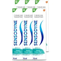 Sensodyne 6 x – Tandpasta – Deep Clean Gel – 75 ml - Voordeelverpakking - 6 stuks