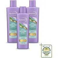 Unilever 3 x Andrélon Volume Boost shampoo met kokosextract en aloë vera, 250 ml - Voorraadverpakking - 3 stuks