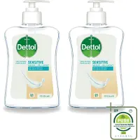 Dettol 2 x – Handzeep Gevoelige Huid – Mild & Verzorgend – 250 ml - Grootverpakking - Vaatwasstrips - Gevoelige Huid - Handhygiëne - Antibacteriële Handzeep - Glycerine - Zeepvrije Handzeep