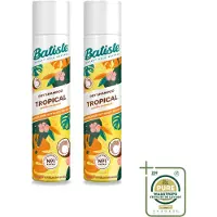 Batiste 2 x Tropical droogshampoo - Tropische geur - 200 ml - Voordeelverpakking - 2 stuks