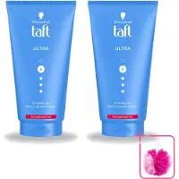 Taft 2 x - Ultra 4 - Styling Gel - Stevige fixatie - 150 ml - Bulkverpakking - Haargel - Douchemop - Stevige fixatie