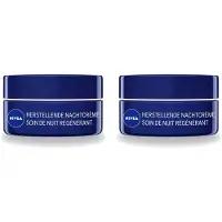 Nivea 2 x - Nachtcrème - Essentials +24U Voedend - Voor gevoelige & droge huid - Met Sheaboter & Amandelolie - 50 ml - Voordeelverpakking - 2 stuks