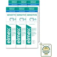 Elmex 6 x - Tandpasta - Gentle White - Triple Protection - 75 ml - Wasstrips - Tandpasta - Mondhygiëne - Tandenwassen - Tandvleesbescherming - Witte Glimlach